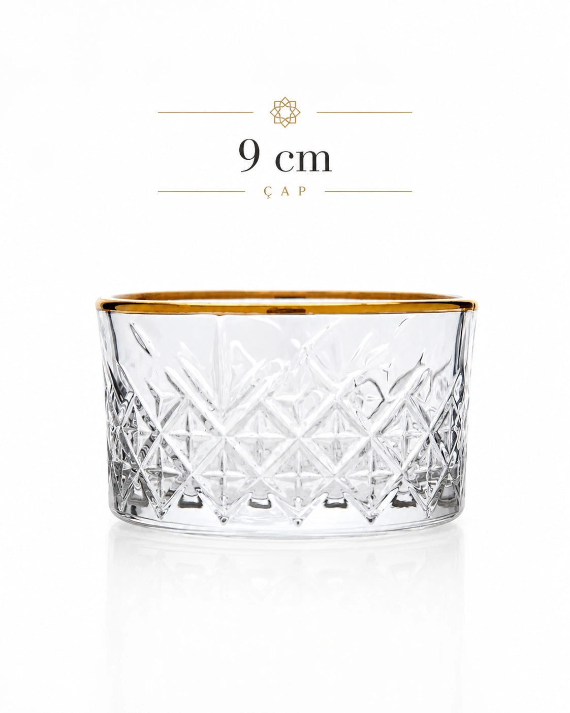 Pasabahce Timeless Golden Bowl 225 cc 4 Piece Set