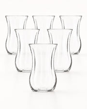 Pasabahce Uskudar Optic Tea Glass 120 cc 6 Piece Set
