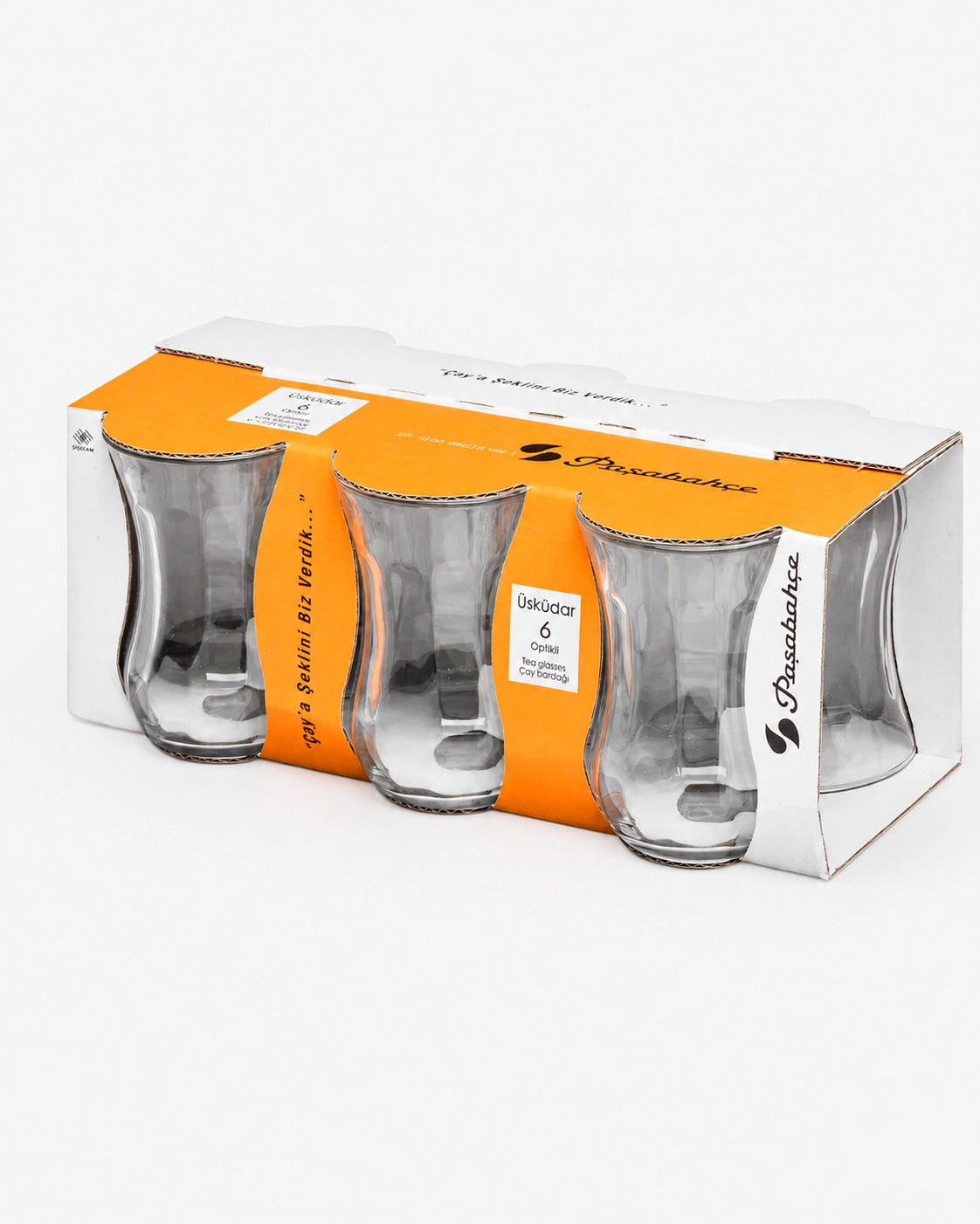 Pasabahce Uskudar Optic Tea Glass 120 cc 6 Piece Set