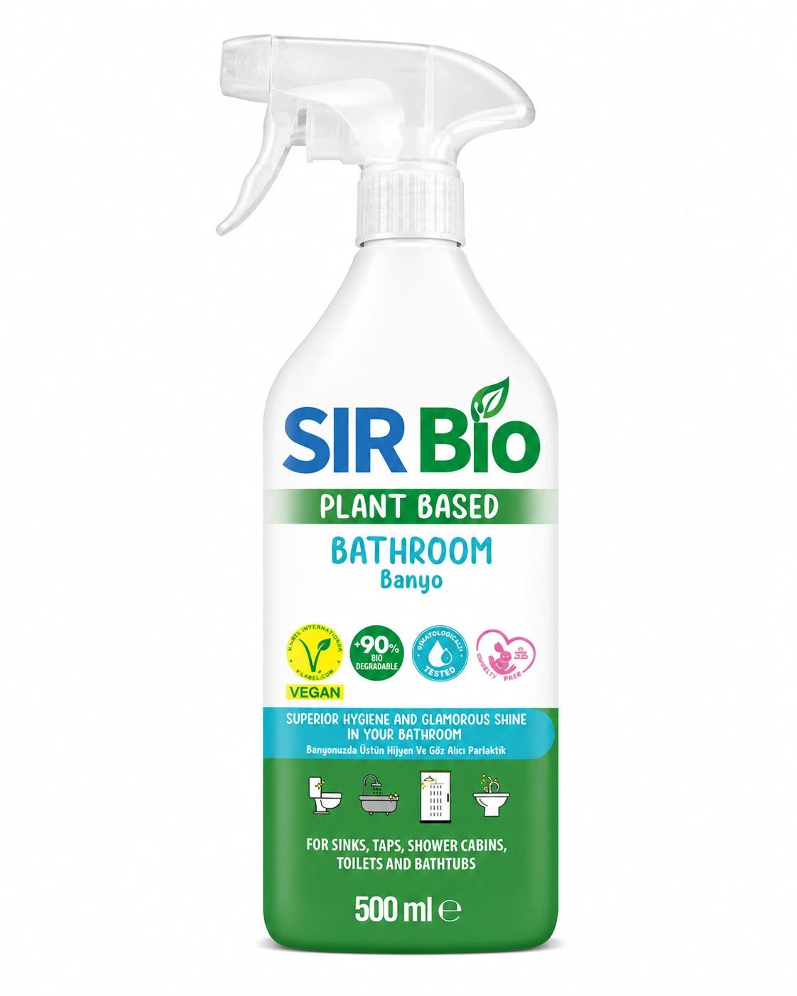 SIR Bio Plant-Based Bathroom Cleaner – 500ml