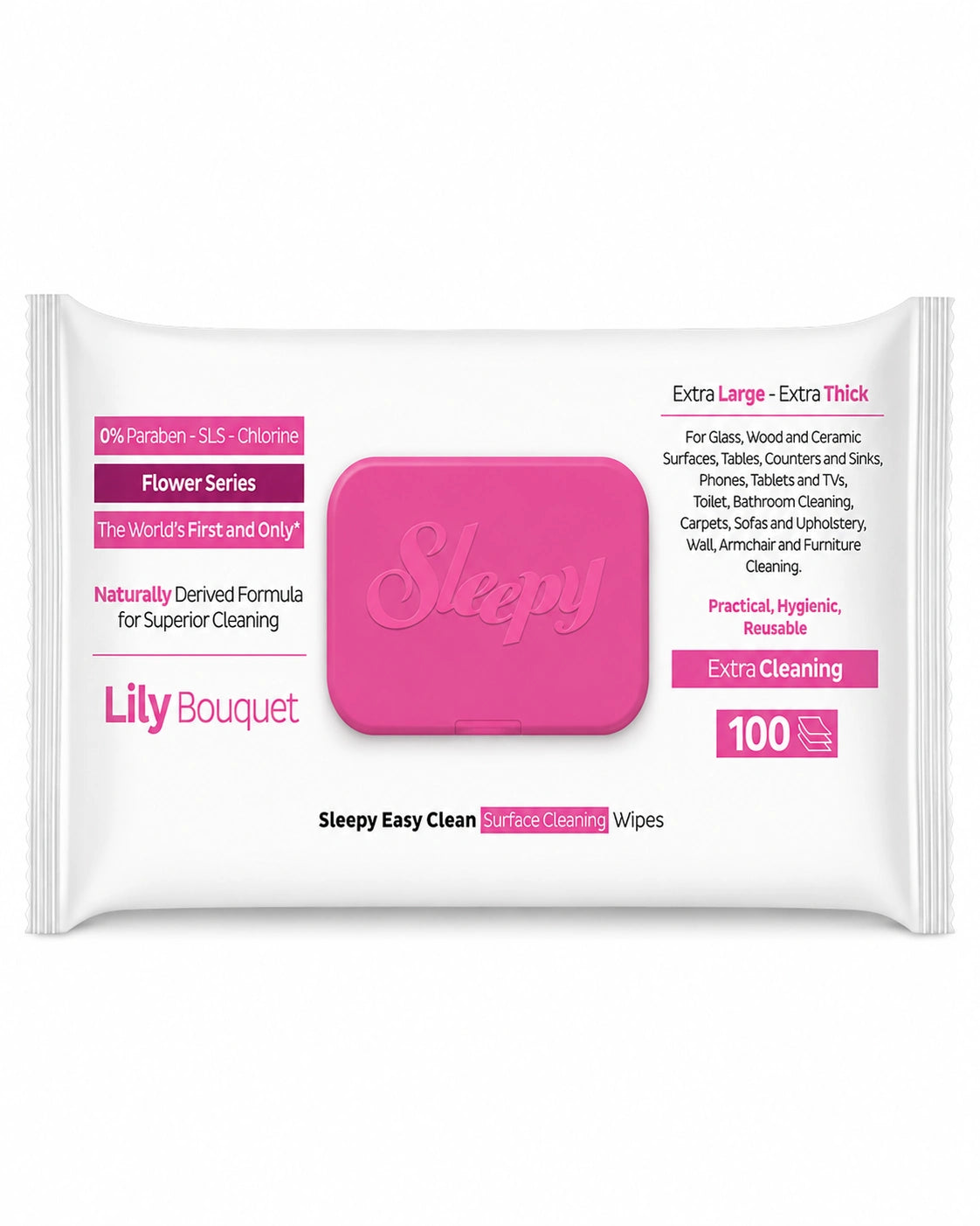 Sleepy Surface Cleaning Wipes – Lily Bouquet – 100 Wipes