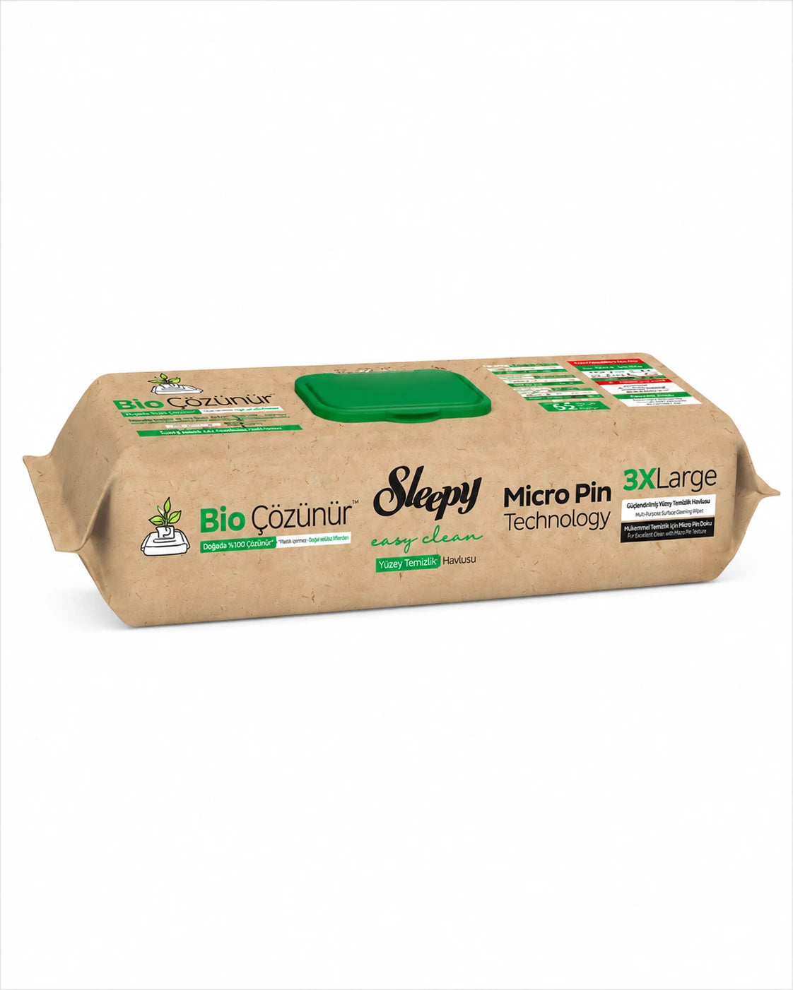Sleepy Mop Multipurpose Surface Cleaning Wipes – Bio Dissolvable – Tea Tree & Lime – 50 Wipes